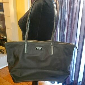 Kate Spade Black Tote Bag gently Used See Pics For Flaw